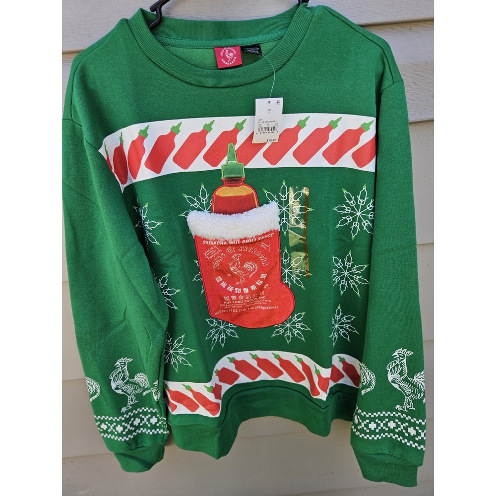 Womens Christmas Sweater Sriracha sz Small